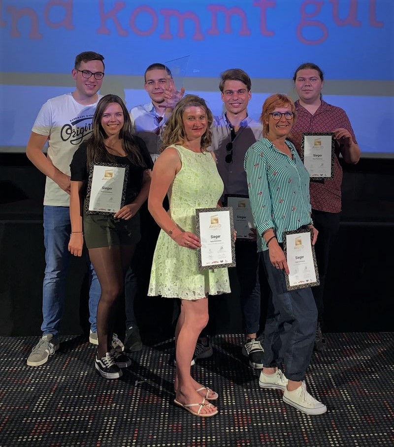 Studierende der KJF Fachschule für Heilerziehungspflege und Heilerziehungspflegehilfe gewinnen AzubiMovie-Award 2019