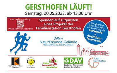 Gersthofer Spendenlauf am 20. Mai 2023